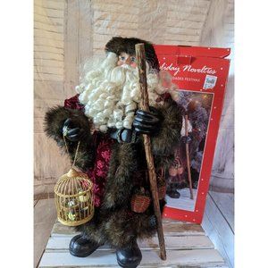JCPenney holiday Santa‎ 20″ bird bird cage Xmas dec